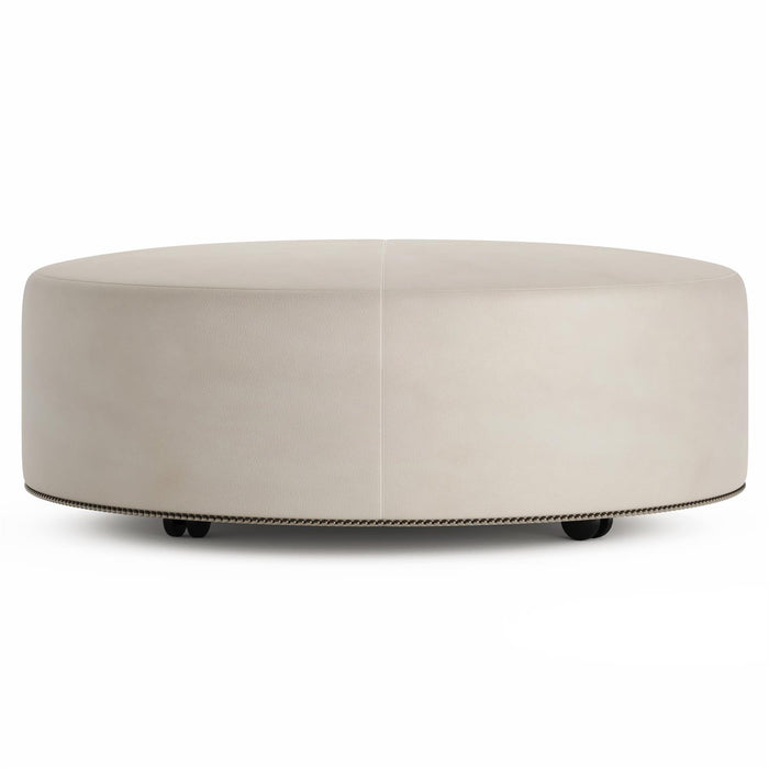 Bernhardt Lolo Leather Ottoman