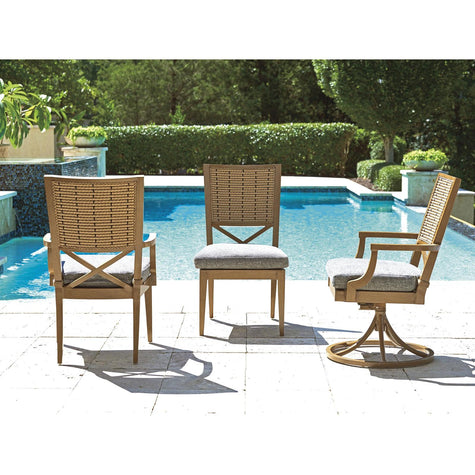 Tommy Bahama Outdoor Los Altos Valley View Swivel Rocker Dining Chair