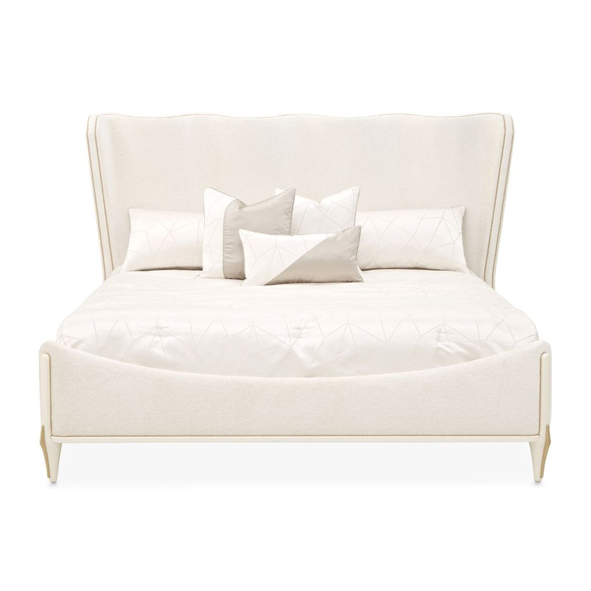 Michael Amini La Terrazza Panel Bed - Creamy Pearl