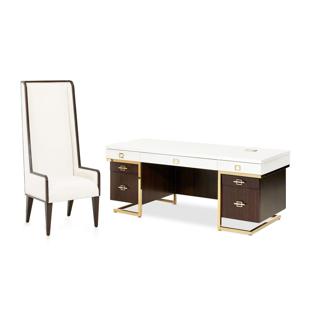 Michael Amini Belmont Place Desk and Chair