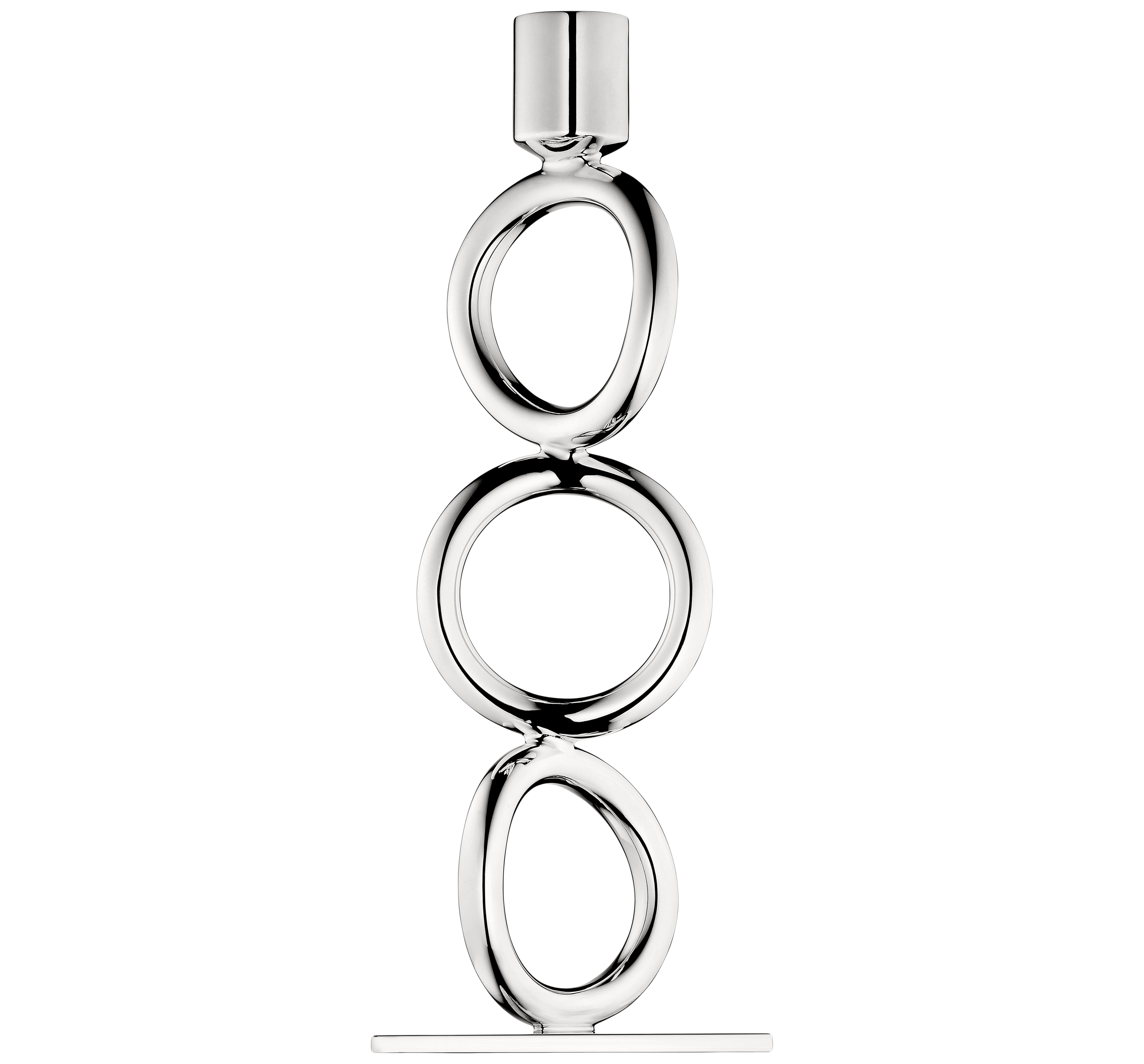 Christofle Vertigo Silver-Plated Candlestick Holder