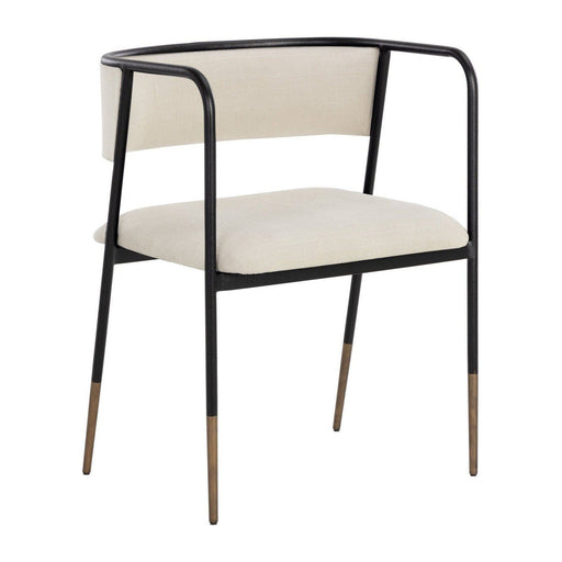 Sunpan Brenan Dining Armchair - Zenith Alabaster