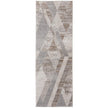 Feizy Vancouver 39NRF Modern Geometric Rug in Tan/Brown/Ivory