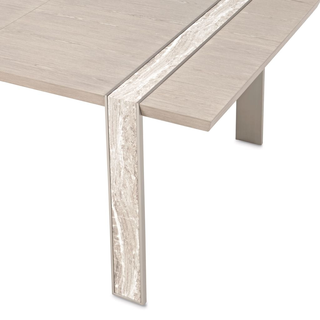 Michael Amini Lotus Bay Wide Rectangular Dining Table - Sand