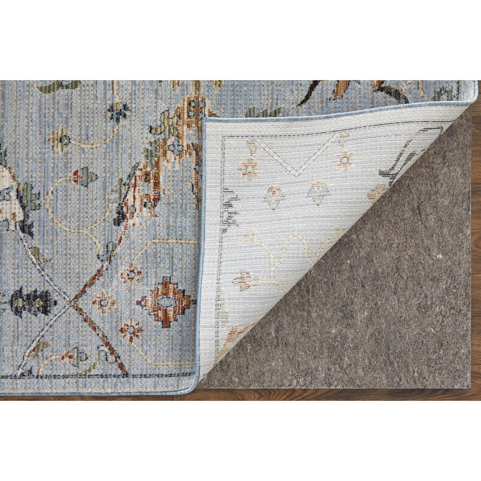 Feizy Melrose 39P4F Traditional Floral & Botanical Rug in Blue/Green/Ivory