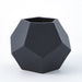 Global Views Faceted Vase - Matte Black