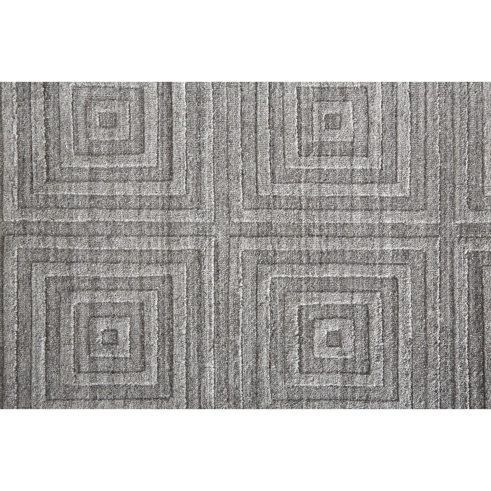 Feizy Redford 8670F Transitional Solid in Gray/Silver