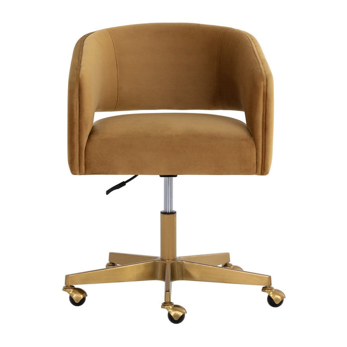 Sunpan Claren Office Chair - Gold Sky