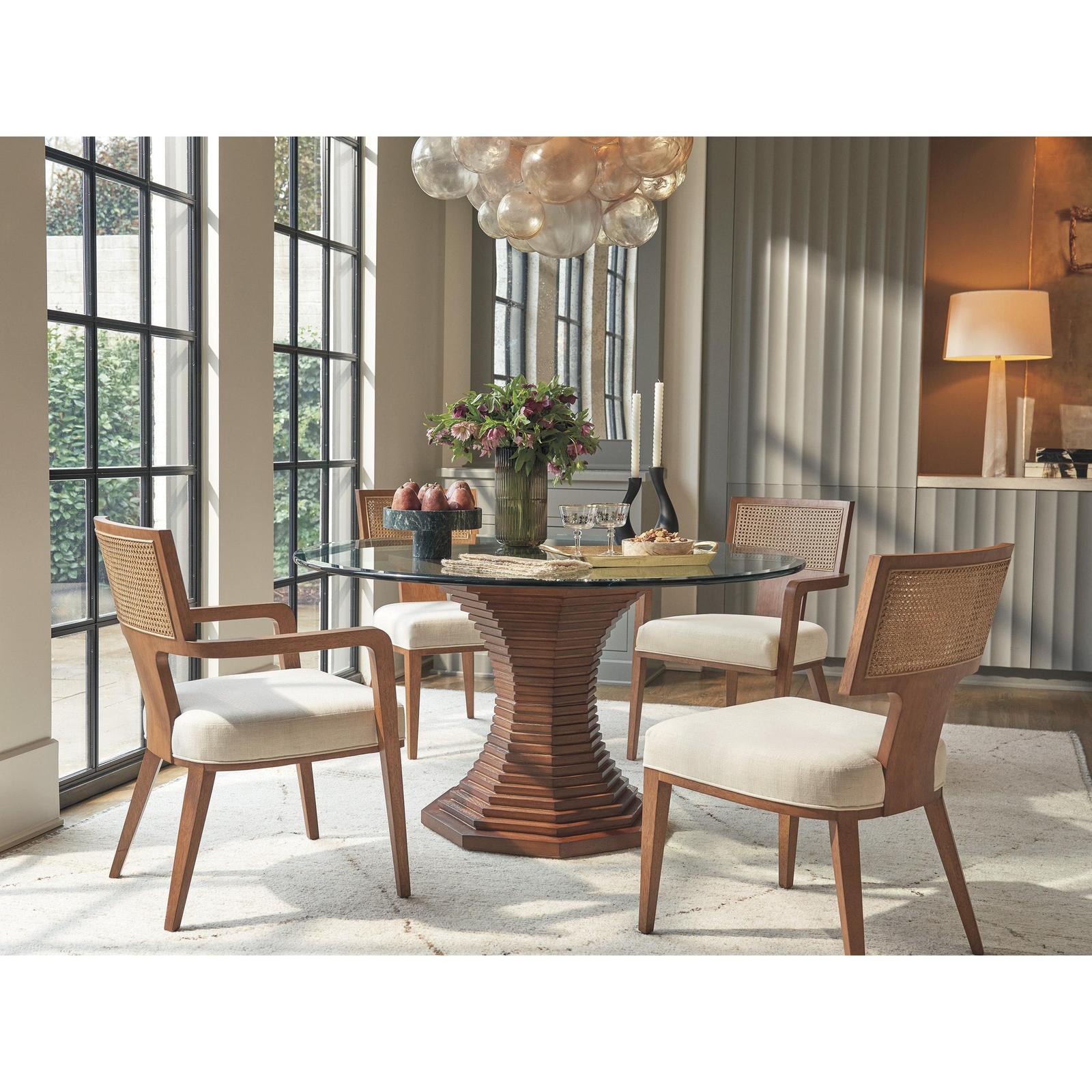 Lexington La Costa Cabrillo Glass Top Dining Table