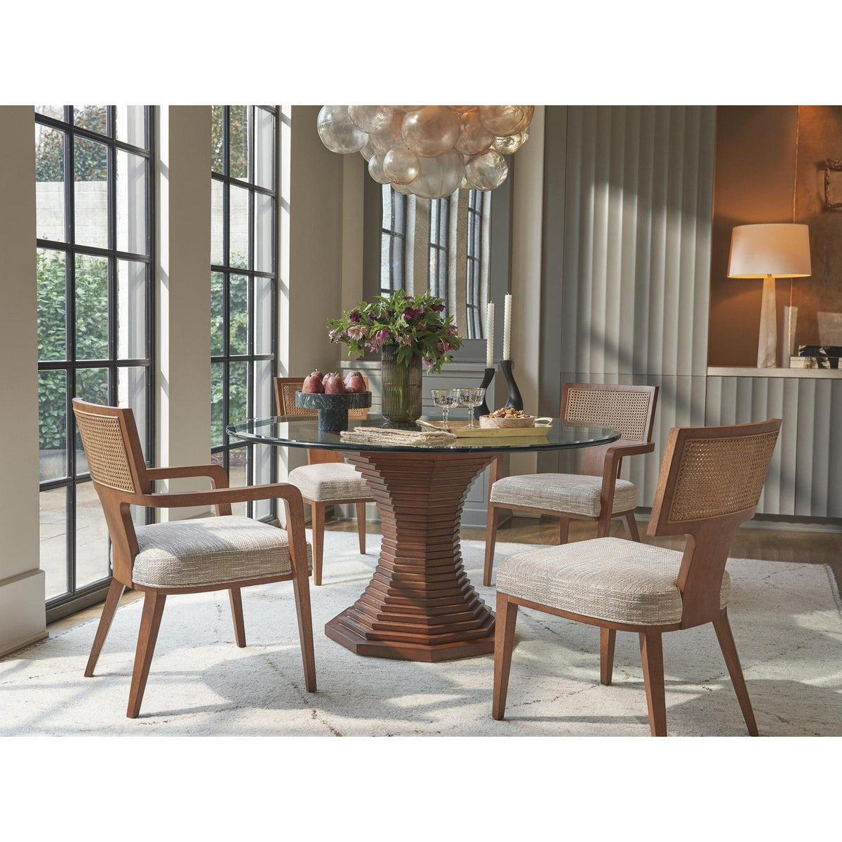 Lexington La Costa Serrano Custom Woven Side Chairs