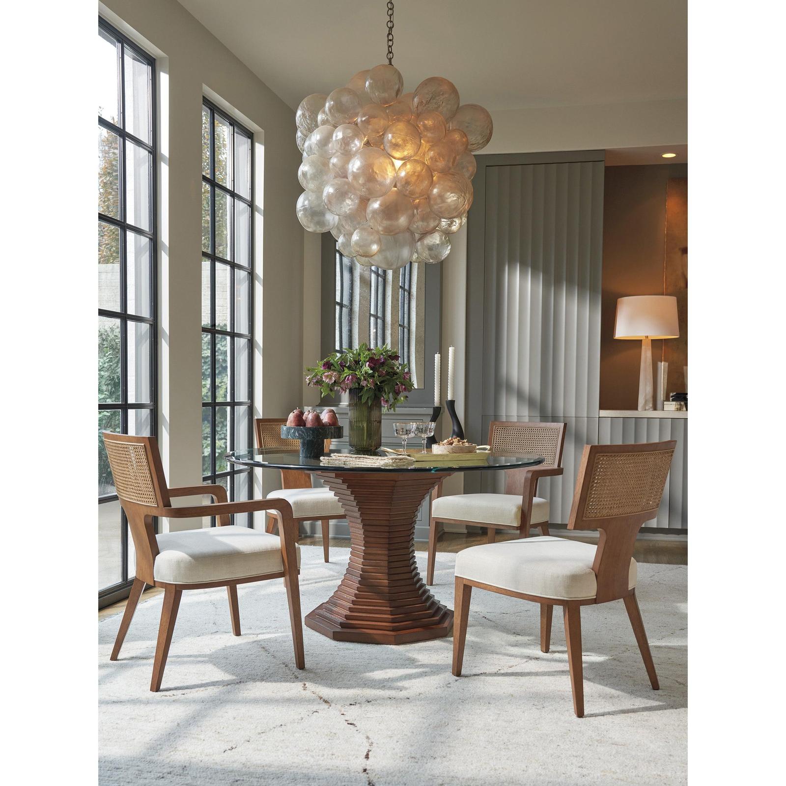 Lexington La Costa Cabrillo Glass Top Dining Table