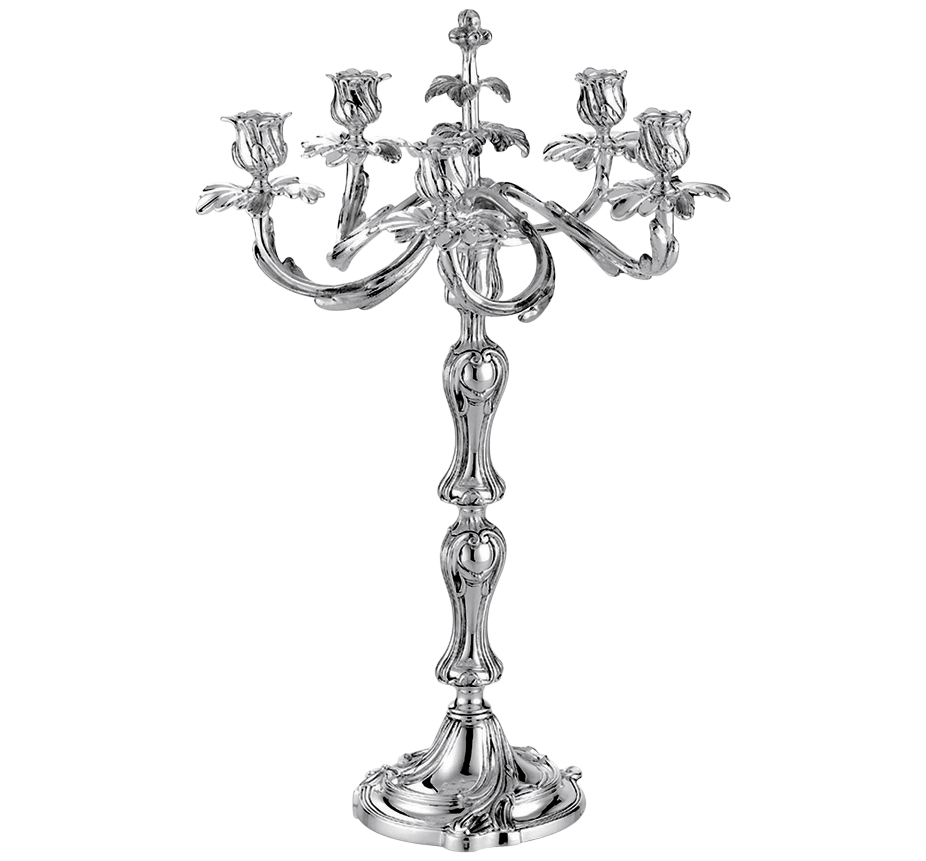 Christofle Trianon Silver Plated 5-Light Candelabra