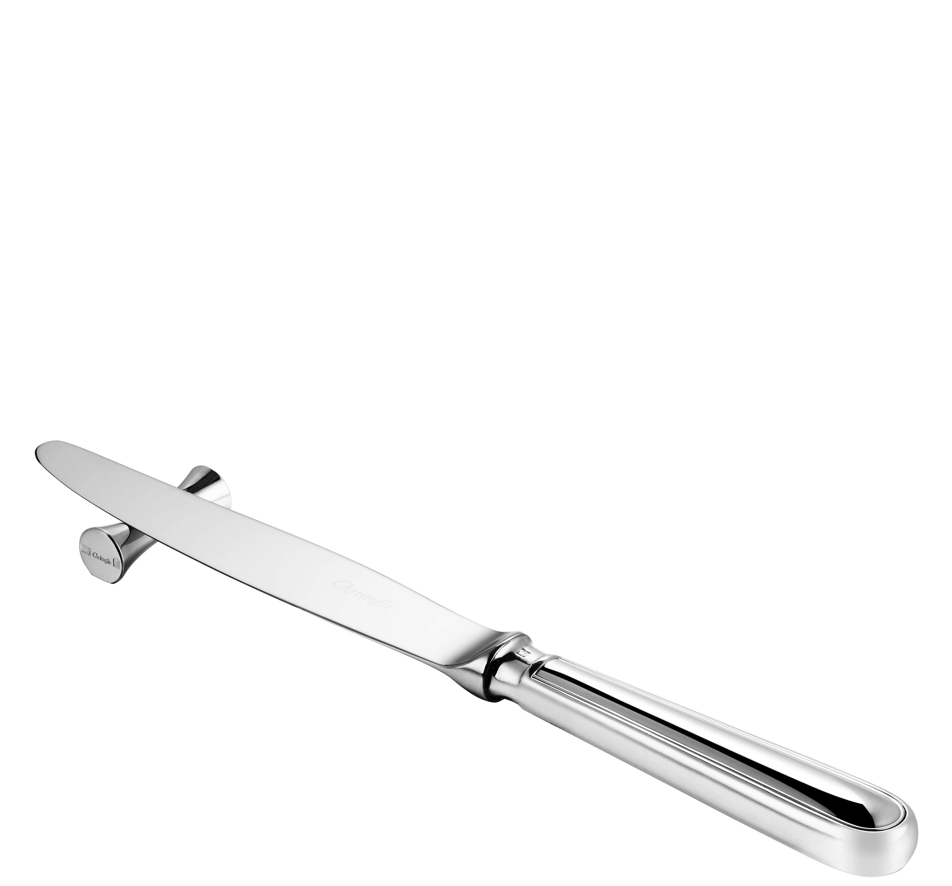 Christofle Uni Silver Plated Knife / Chopstick Rests 3,5 Cm -Set of 2
