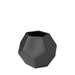 Global Views Faceted Vase - Matte Black