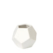 Global Views Faceted Vase - Matte White