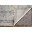 Feizy Caldwell 8980F Transitional Medallion Rug in Ivory/Blue/Orange