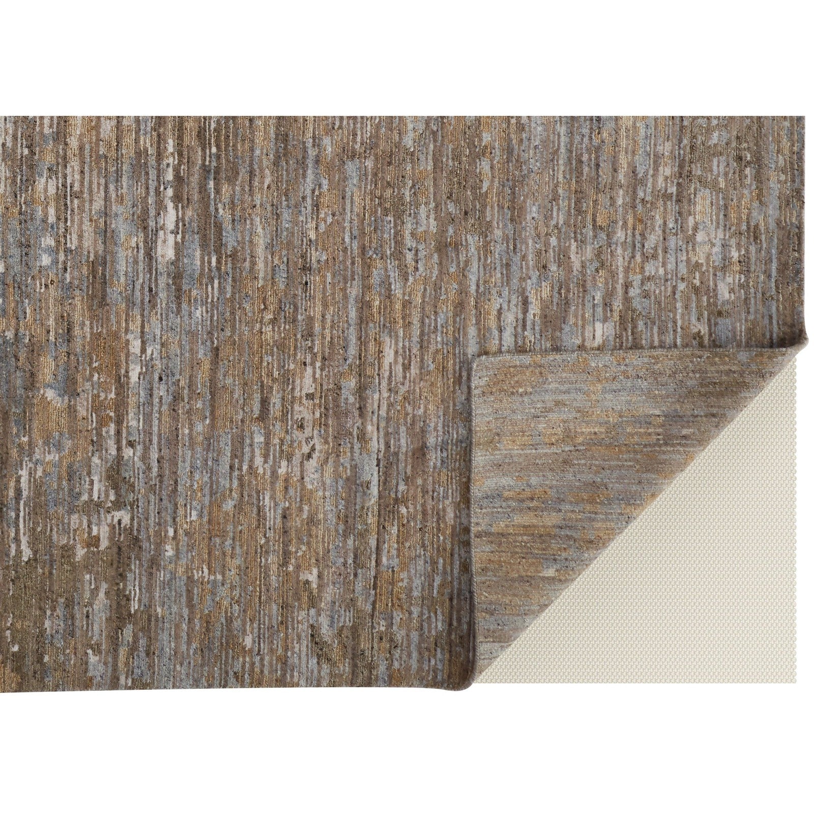 Feizy Conroe 6822F Modern Abstract in Brown/Gray