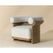 Sunpan Asos Lounge Chair - Louis Cream