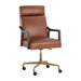 Sunpan Collin Office Chair - Brown - Shalimar Tobacco Leather