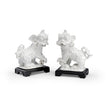 Chelsea House White Chinese Dogs Figure - Set of 2