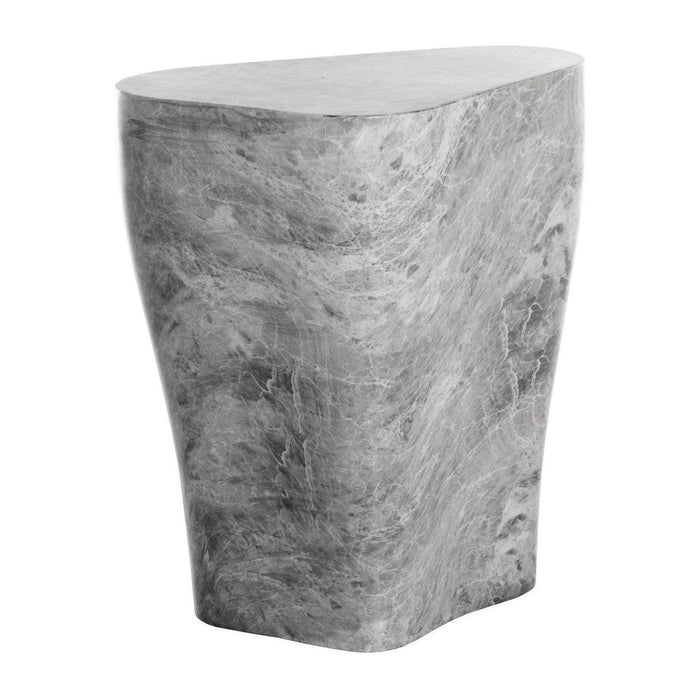 Sunpan Dali End Table - Small - Marble Look - Grey