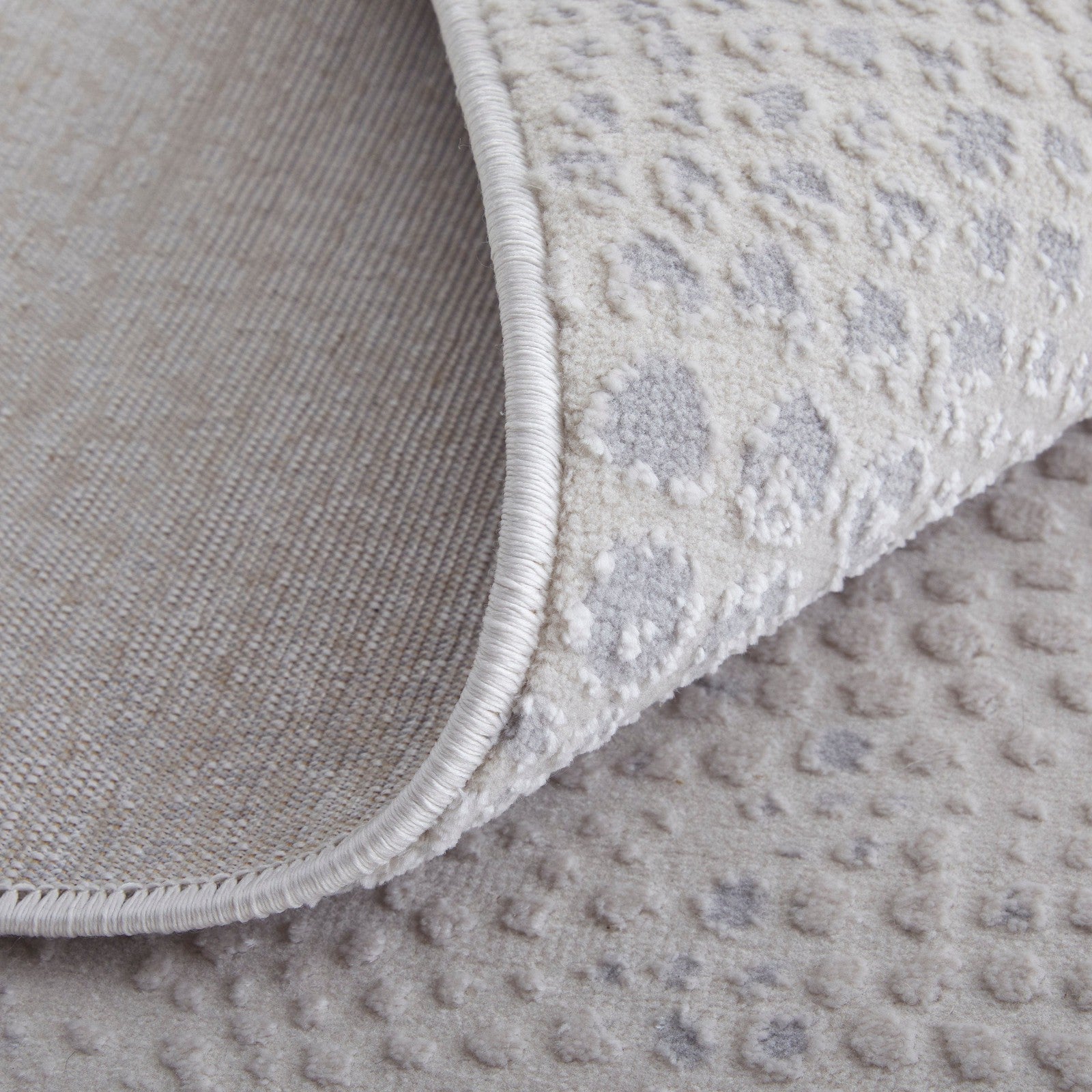 Feizy Prasad 39N8F Modern Distressed in Ivory/Silver/Gray