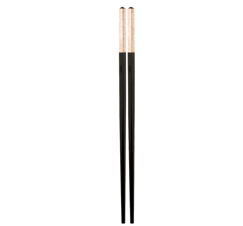 Christofle Jardin d'Eden Silver Plated G Rose Gold Chinese Chopsticks