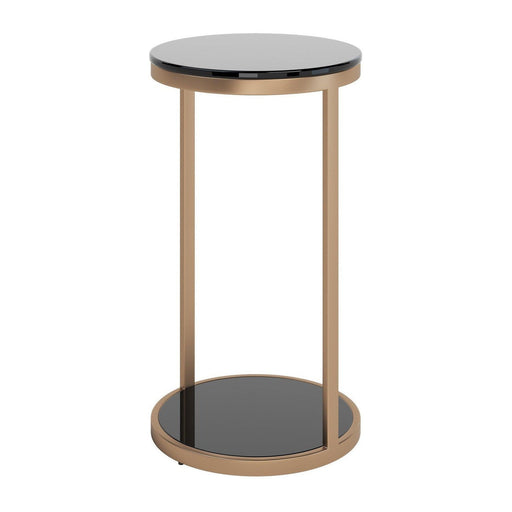 Sunpan Benjamin End Table - Antique Brass