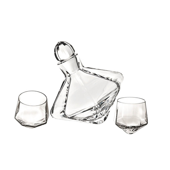 Vista Alegre Carrossel Whisky Decanter and 2 Old Fashion Set