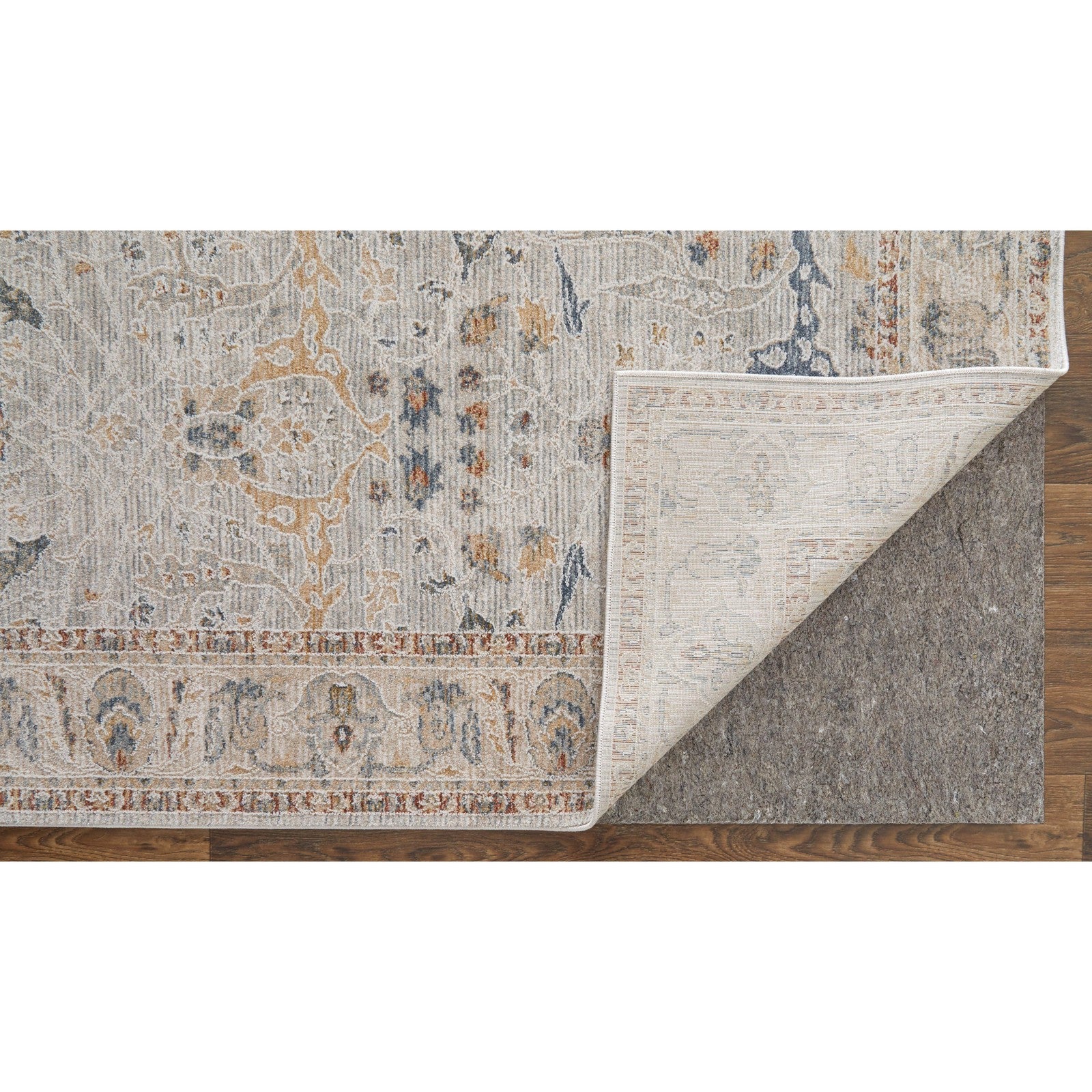 Feizy Pasha 39M4F Transitional Ikat in Ivory/Blue/Taupe