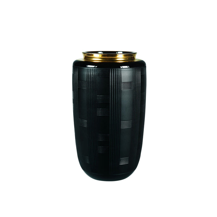 Vista Alegre Jet Black Case with Medium Vase