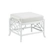 Wildwood Wild Palm White Ottoman