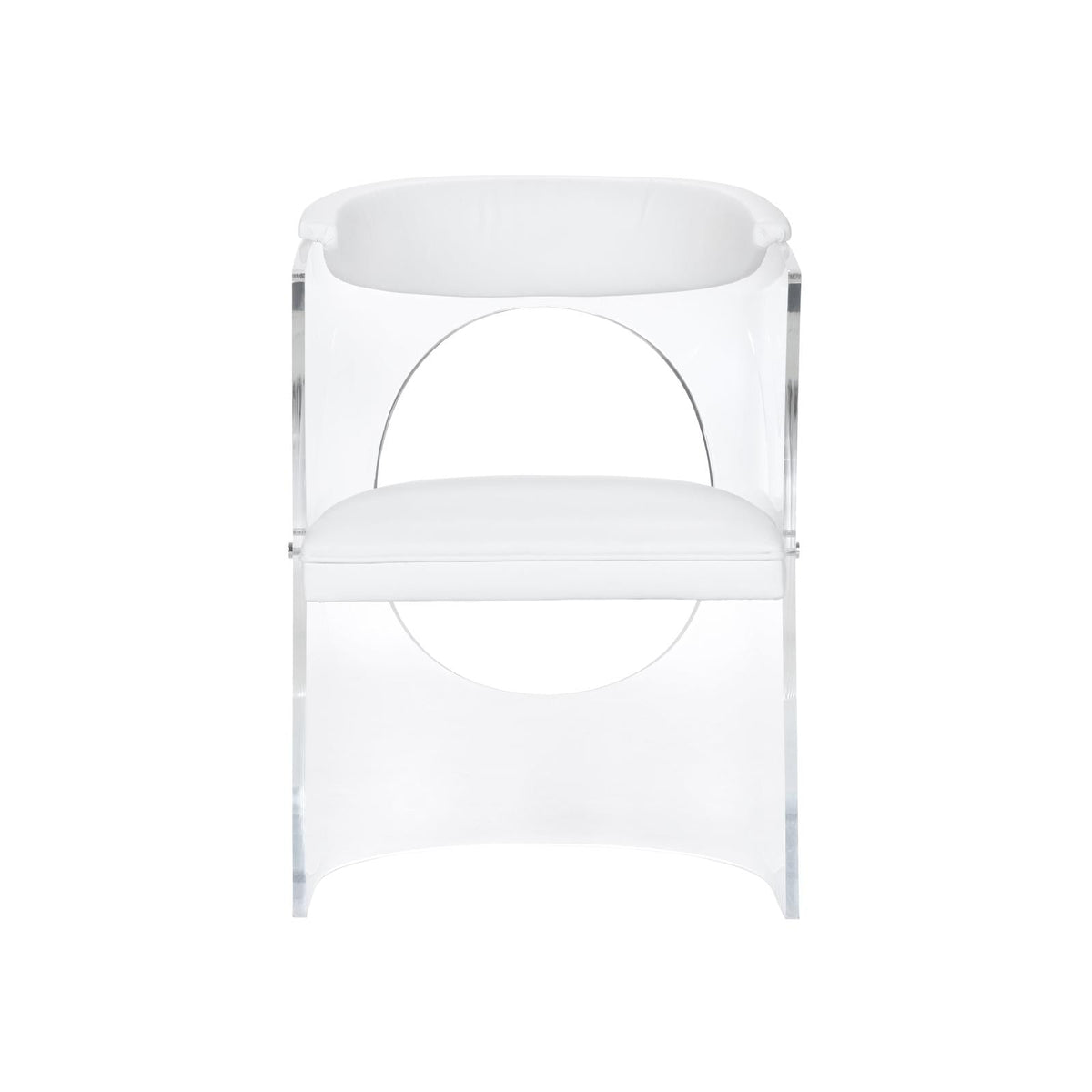 Wildwood Baran White Barrel Back Chair