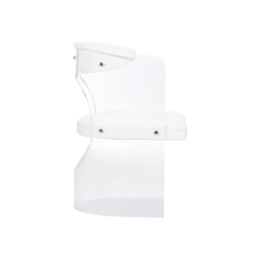 Wildwood Baran White Barrel Back Chair