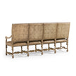 Jonathan Charles Sagehill Leather Banquette Bench