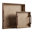 Jonathan Charles Palm Court Square Tray Set of 2