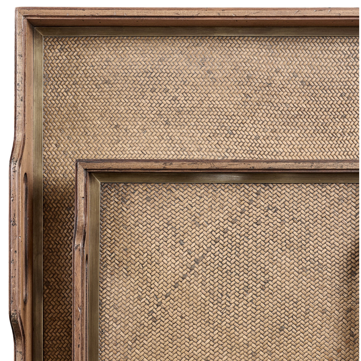 Jonathan Charles Palm Court Square Tray Set of 2