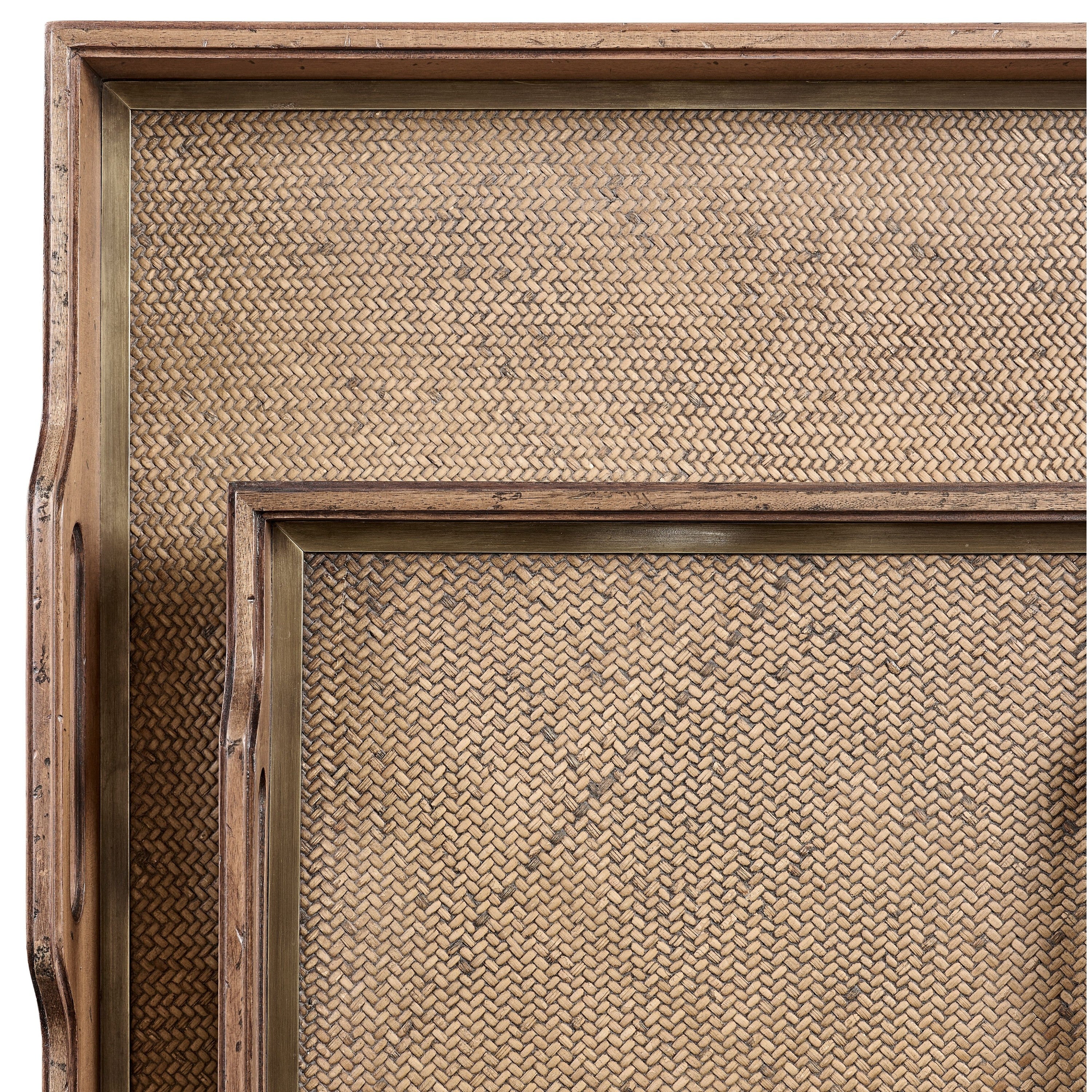 Jonathan Charles Palm Court Square Tray Set of 2