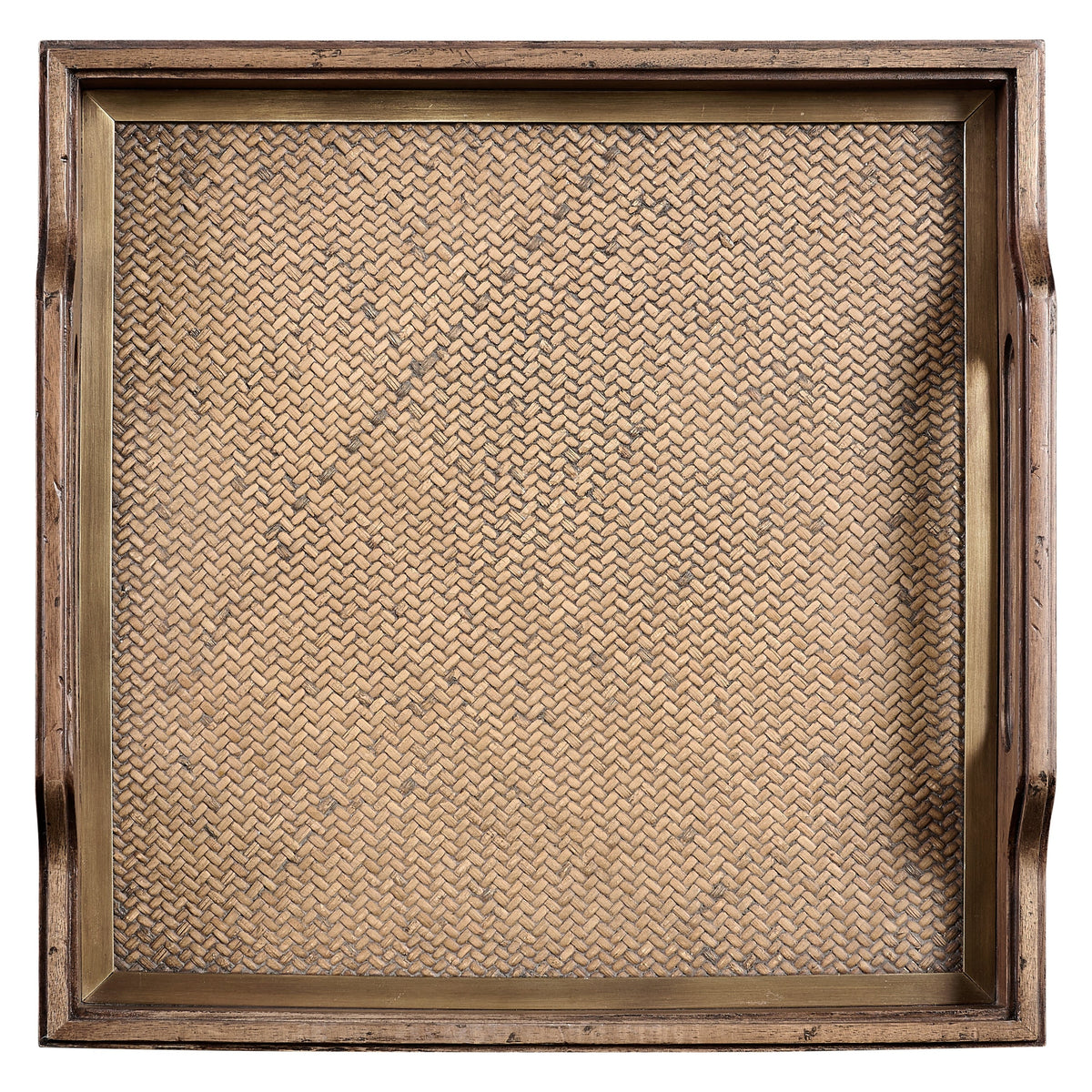 Jonathan Charles Palm Court Square Tray Set of 2