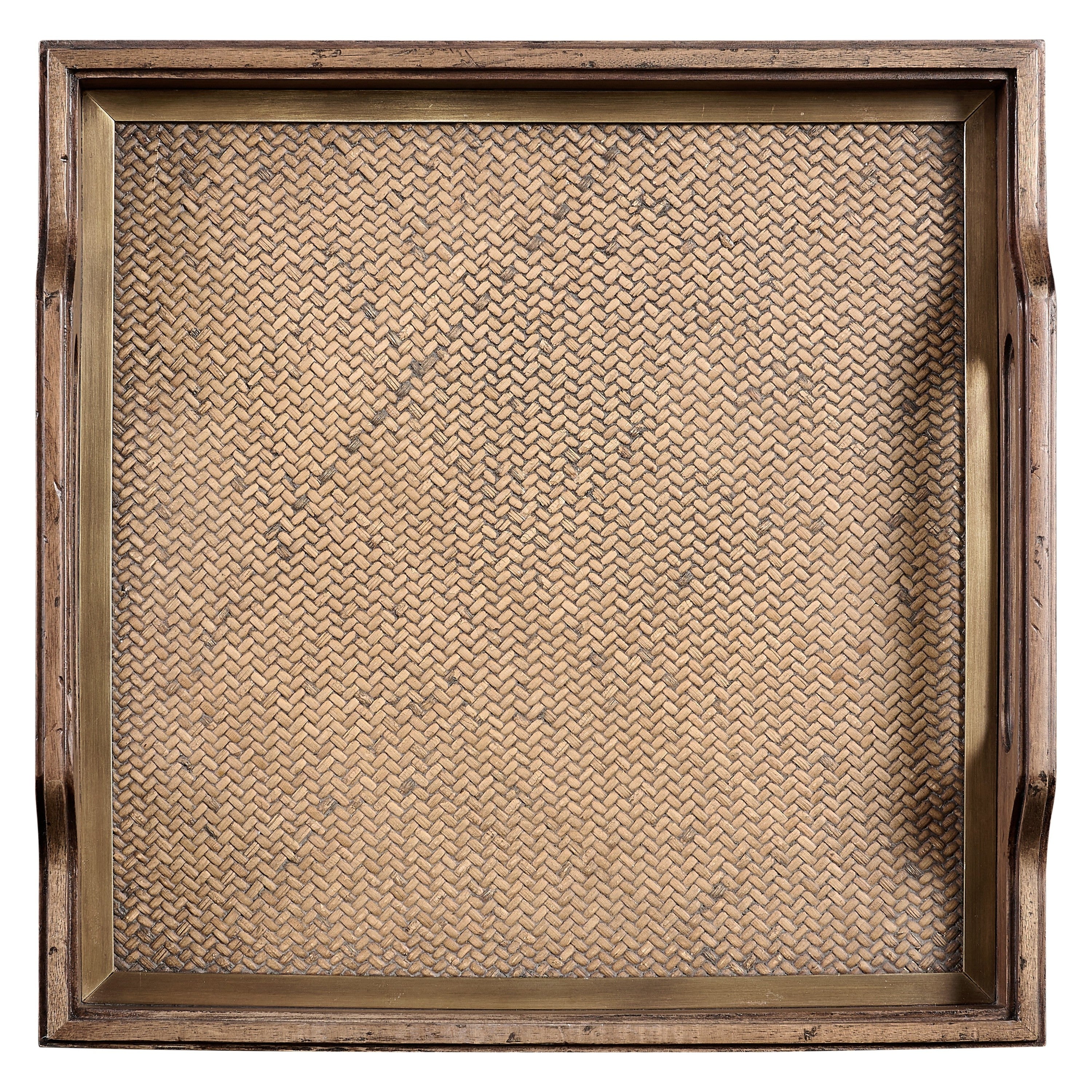 Jonathan Charles Palm Court Square Tray Set of 2