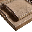 Jonathan Charles Palm Court Square Tray Set of 2