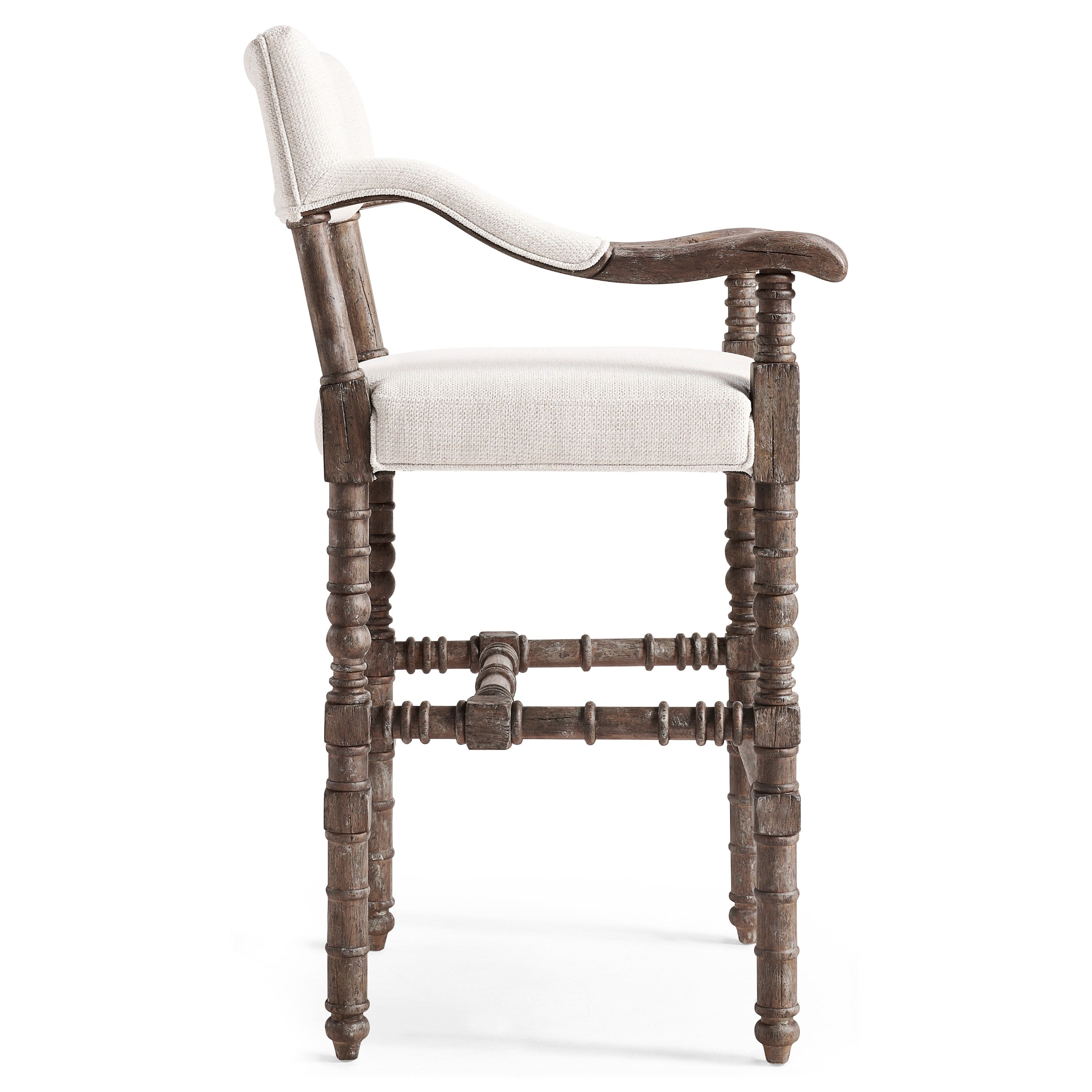 Jonathan Charles Caldera Oscura Dark Arm Chair Bar Stool