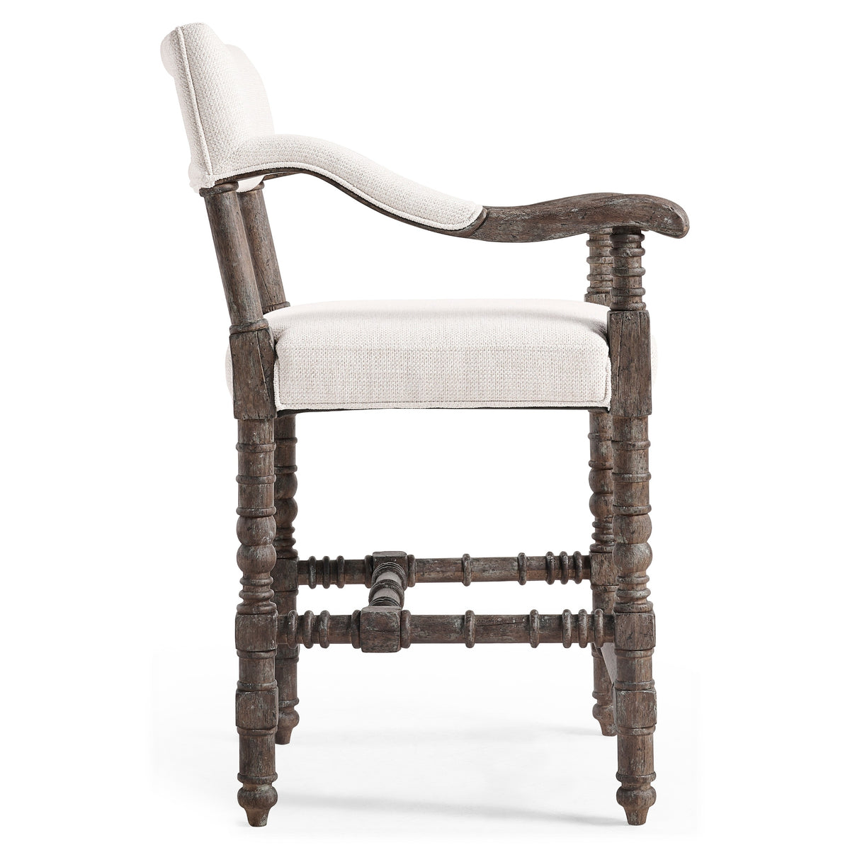 Jonathan Charles Caldera Oscura Dark Arm Chair Counter Stool