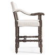 Jonathan Charles Caldera Oscura Dark Arm Chair Counter Stool