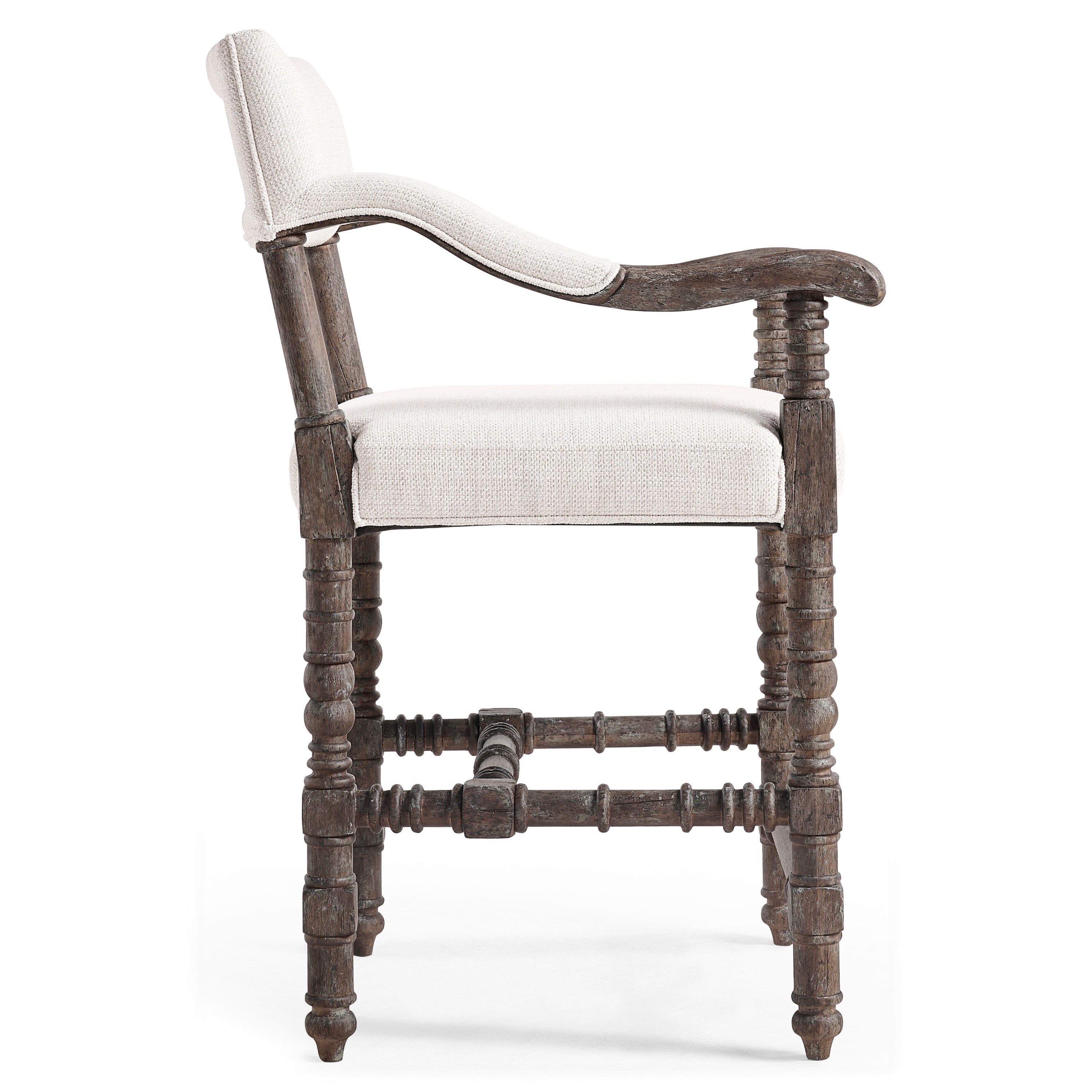 Jonathan Charles Caldera Oscura Dark Arm Chair Counter Stool