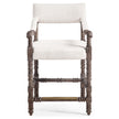 Jonathan Charles Caldera Oscura Dark Arm Chair Counter Stool