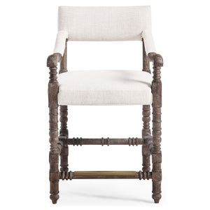 Jonathan Charles Caldera Oscura Dark Arm Chair Counter Stool