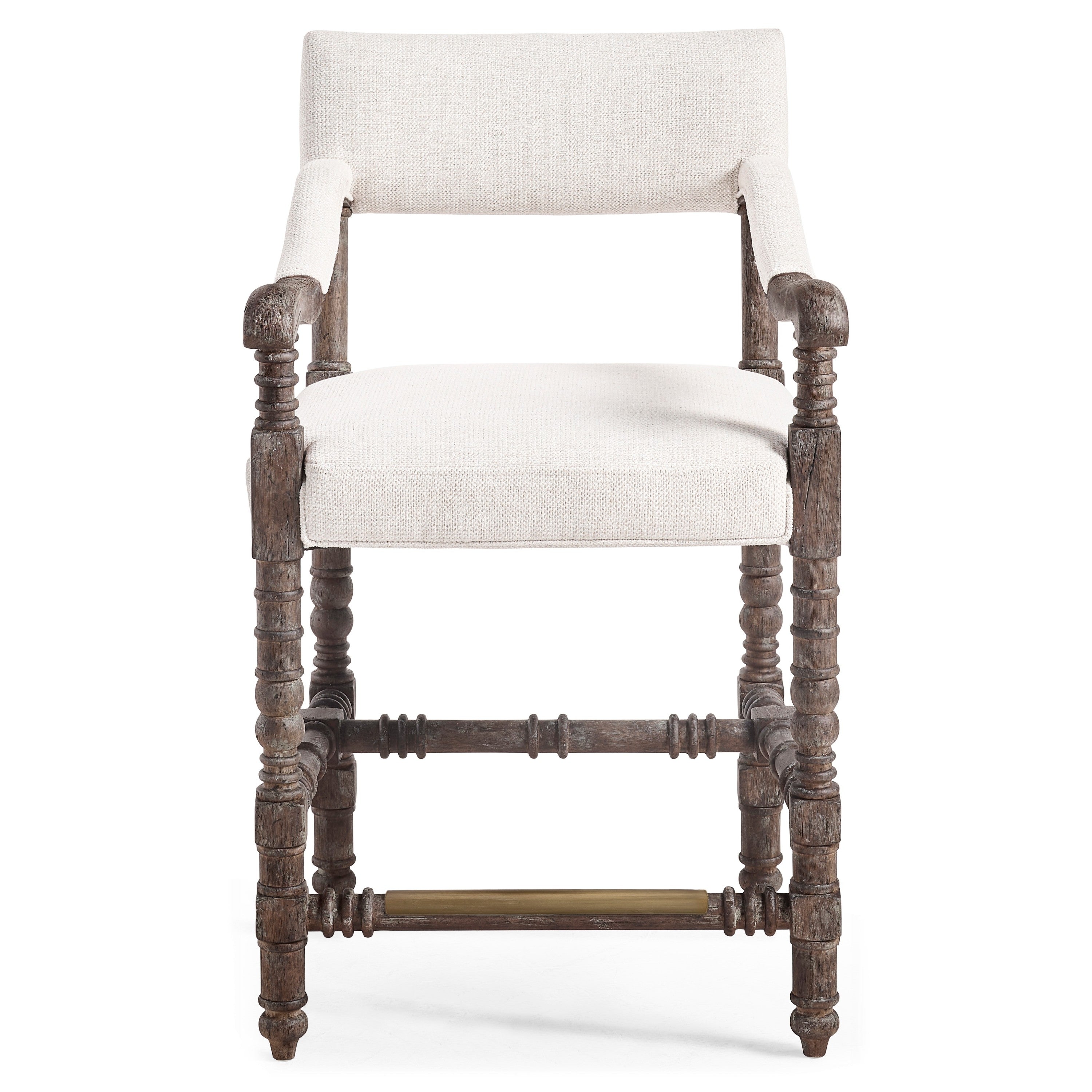 Jonathan Charles Caldera Oscura Dark Arm Chair Counter Stool