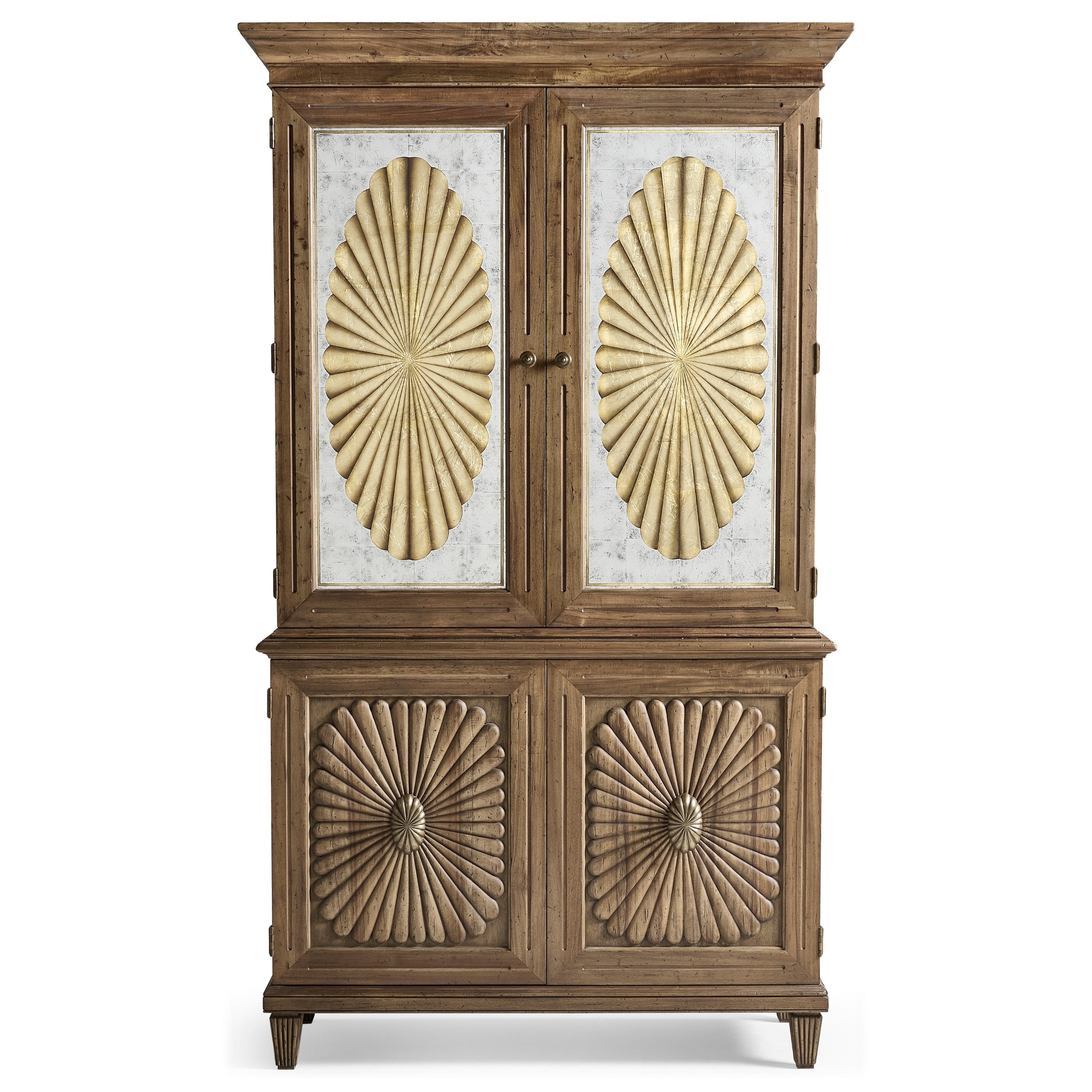 Jonathan Charles Palm Court Starburst Bar Cabinet