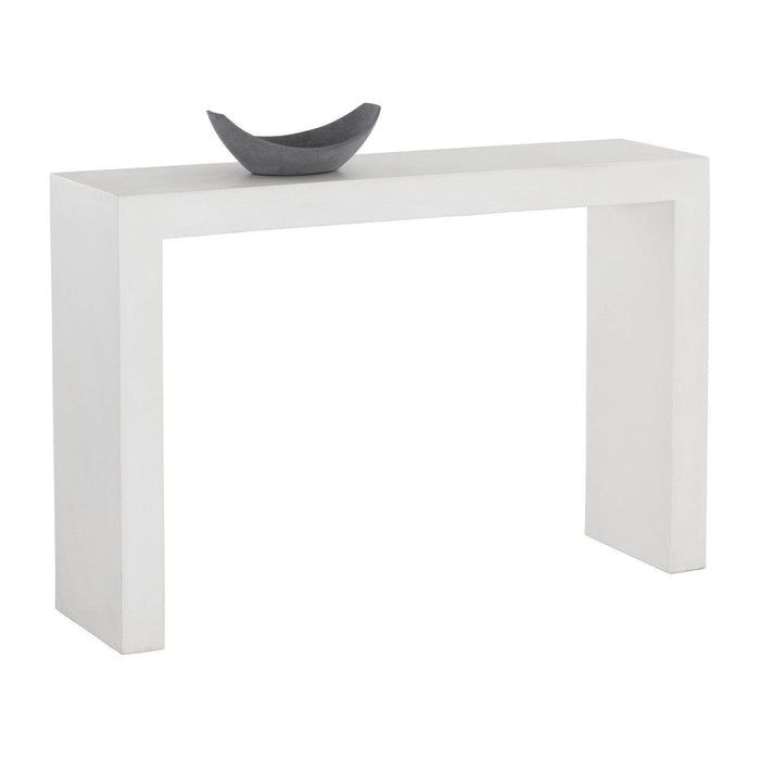 Sunpan Axle Console Table - White